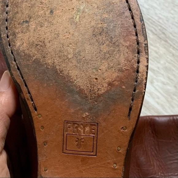 Frye Melissa Tall Brown Boots, Size 7B - Picture 4 of 6